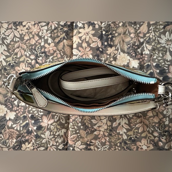 🌀COACH TERI SHOULDER BAG WITH HAWAIIAN PRINT - LIKE NEW ( NEVER USED ) - Picture 4 of 7